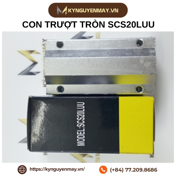 Con trượt tròn SCS20LUU, con trượt tròn phi 20 (20x96x54x41mm)