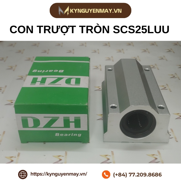 Bạc đạn tuyến tính SCS25LUU (Hộp Kín Ф25)
