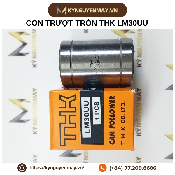 Con trượt tròn THK LM30UU (Linear ball bearing 30x45x64mm)