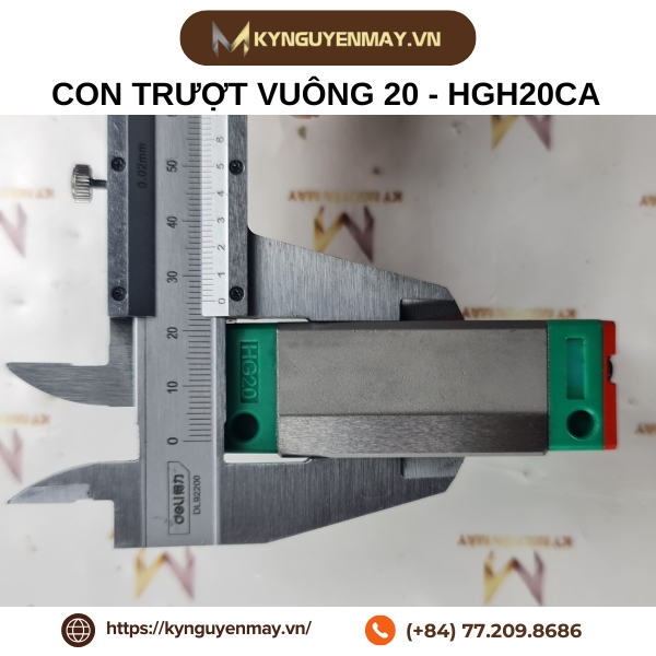 Con trượt vuông 15, 20, 25, 30, 35, 45, 55, 65 - Trung Quốc