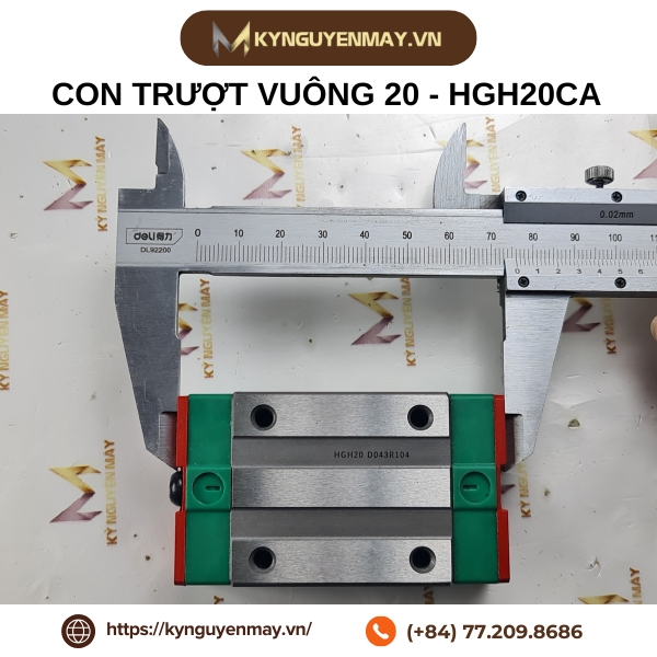 Con trượt vuông 15, 20, 25, 30, 35, 45, 55, 65 - Trung Quốc