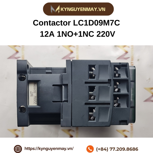 Contactor LC1D09M7C 12A 1NO+1NC 220V