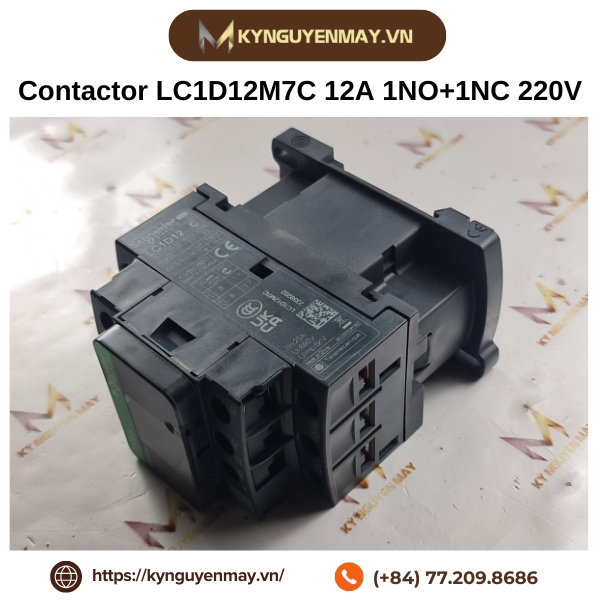Contactor LC1D12M7C 12A 1NO+1NC 220V