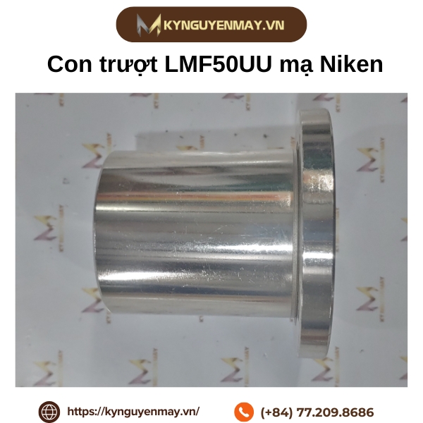Con trượt tròn LMF50UU [Mạ NIKEN]