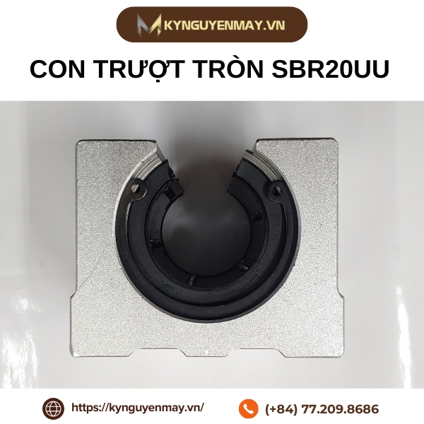 Con trượt tròn có đế SBR20UU