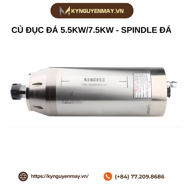Củ đục đá 5.5kw/7.5kw - Spindle đá