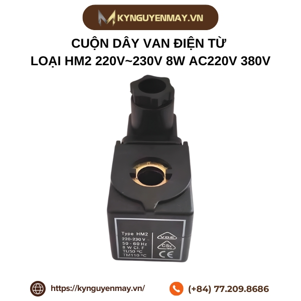 Cuộn dây van điện từ loại HM2 220V~230V 8W AC220V 380V