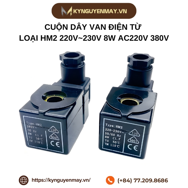 Cuộn dây van điện từ loại HM2 220V~230V 8W AC220V 380V