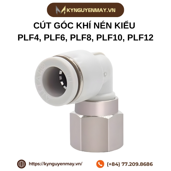 Cút góc khí nén kiểu PLF4, PLF6, PLF8, PLF10, PLF12
