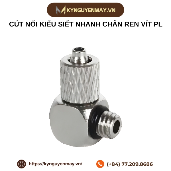 Cút nối kiểu siết nhanh chân ren vít PL