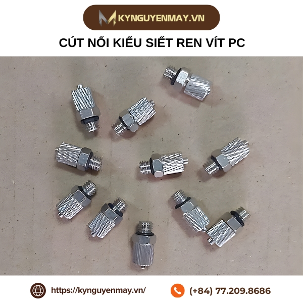 Cút nối kiểu siết ren vít PC