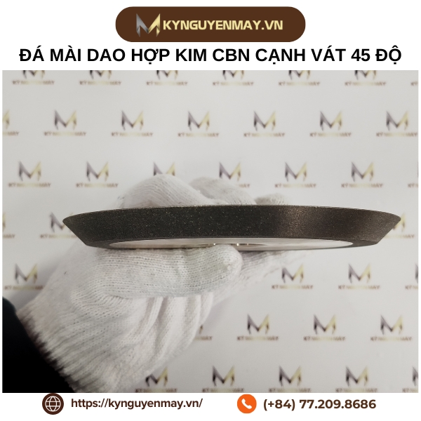Đá mài dao hợp kim CBN cạnh vát 45 độ