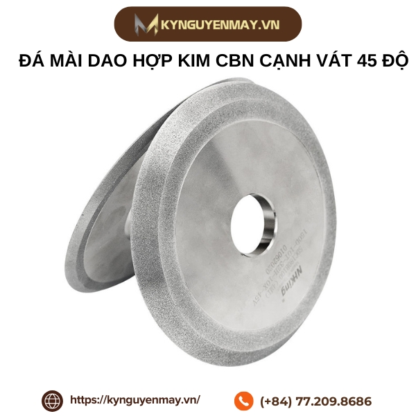 Đá mài dao hợp kim CBN cạnh vát 45 độ