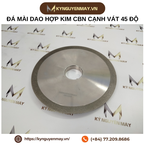 Đá mài dao hợp kim CBN cạnh vát 45 độ