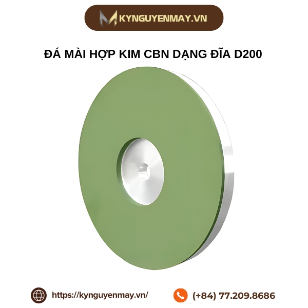 Đá mài hợp kim CBN dạng đĩa D200