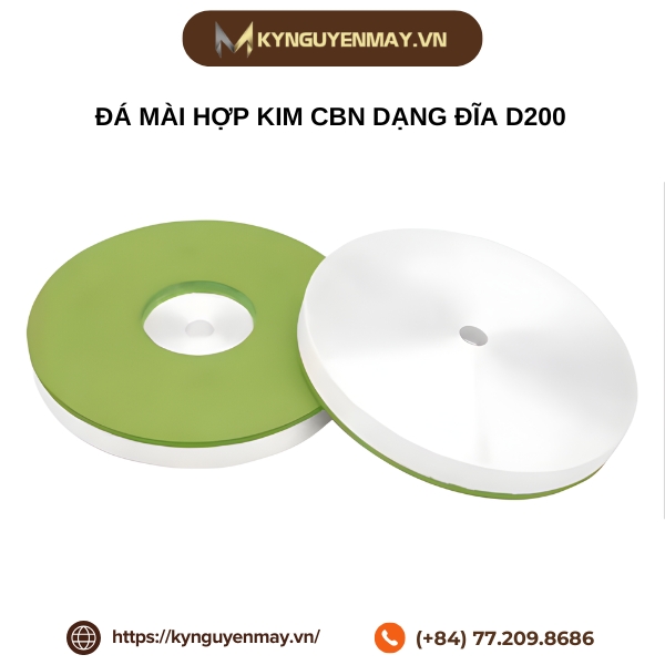 Đá mài hợp kim CBN dạng đĩa D200