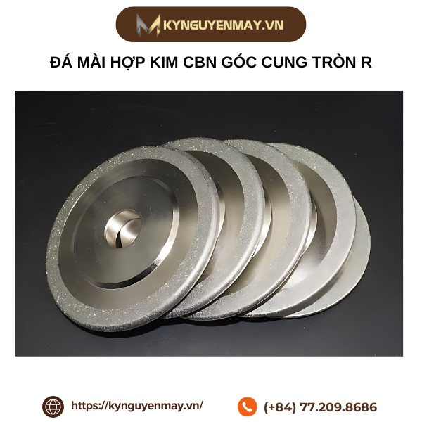 Đá mài hợp kim CBN góc cung tròn R