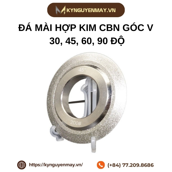 Đá mài hợp kim CBN góc V 30, 45, 60, 90 độ