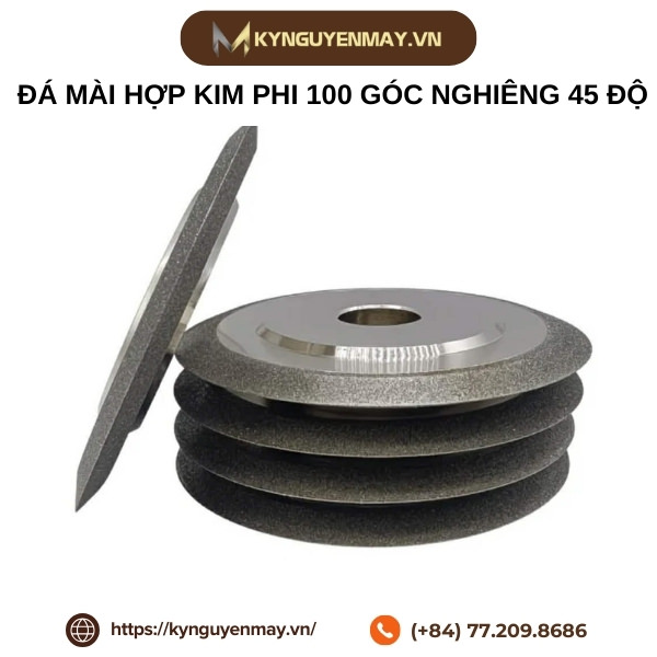 Đá mài hợp kim phi 100 góc nghiêng 45 độ