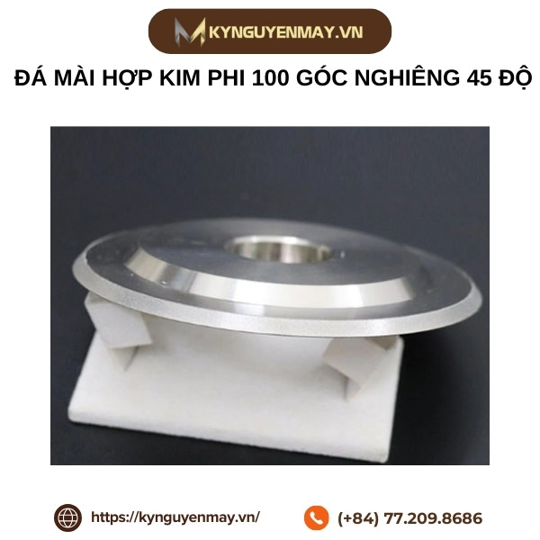 Đá mài hợp kim phi 100 góc nghiêng 45 độ