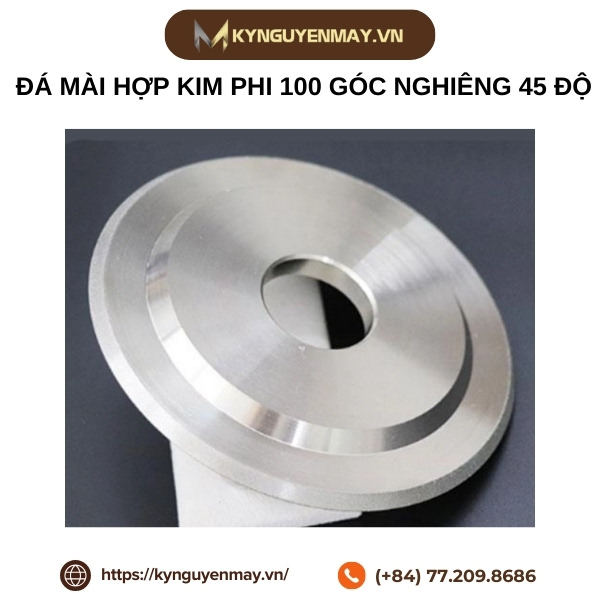 Đá mài hợp kim phi 100 góc nghiêng 45 độ