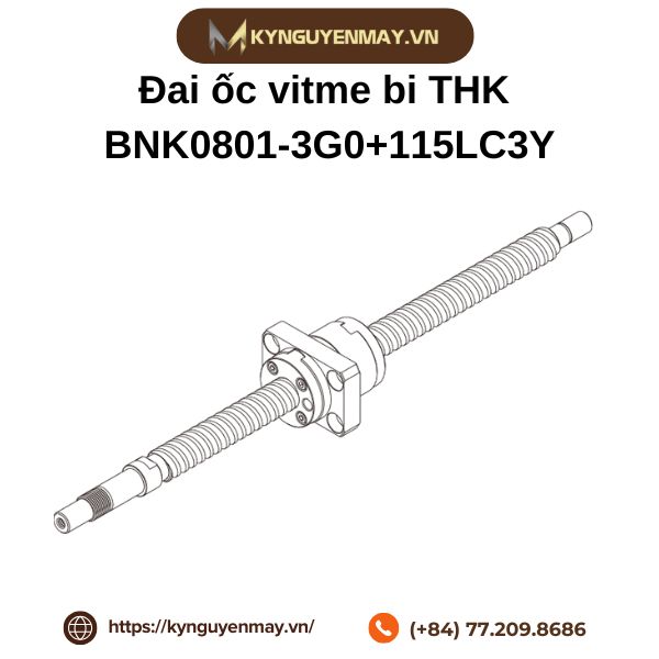 Đai ốc vitme bi THK BNK0801-3G0+115LC3Y