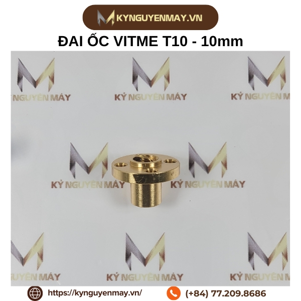 Đai ốc vitme T10 (Vitme 10mm) bước ren 1/2/4/5/8mm