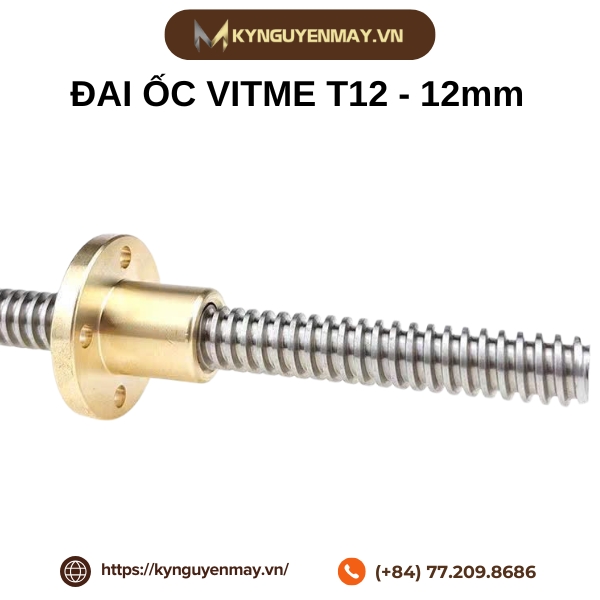 Đai ốc vitme T12-12mm