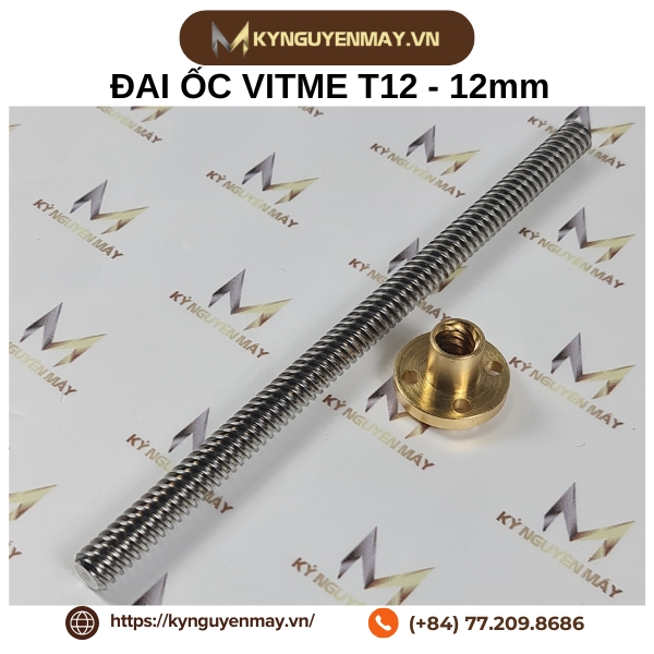 Đai ốc vitme T12-12mm