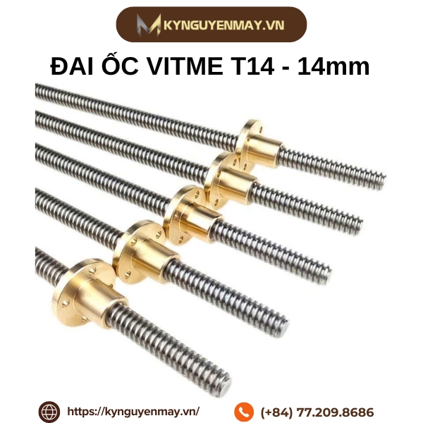 Đai ốc vitme T14-14mm