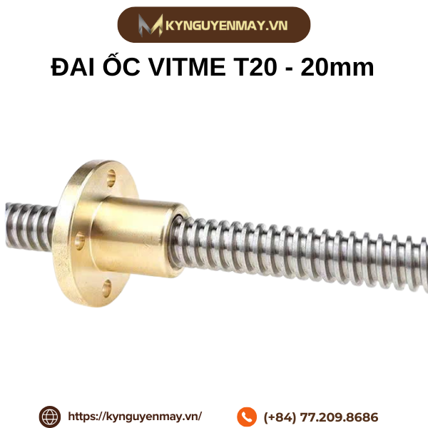 Đai ốc vitme T20-20mm (vitme 20mm)