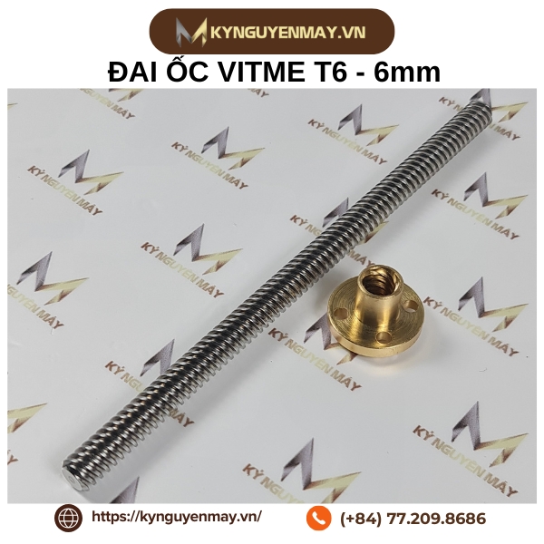 Đai ốc vitme T6-6mm