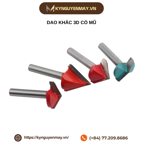 Dao khắc 3D có mũ