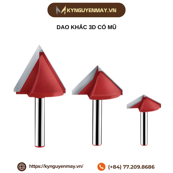 Dao khắc 3D có mũ