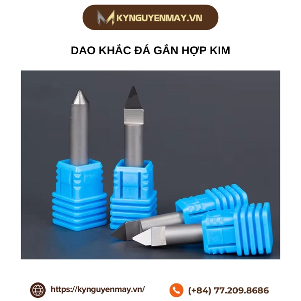 Dao khắc đá gắn hợp kim