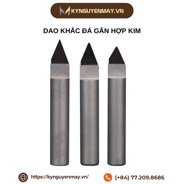 Dao khắc đá gắn hợp kim