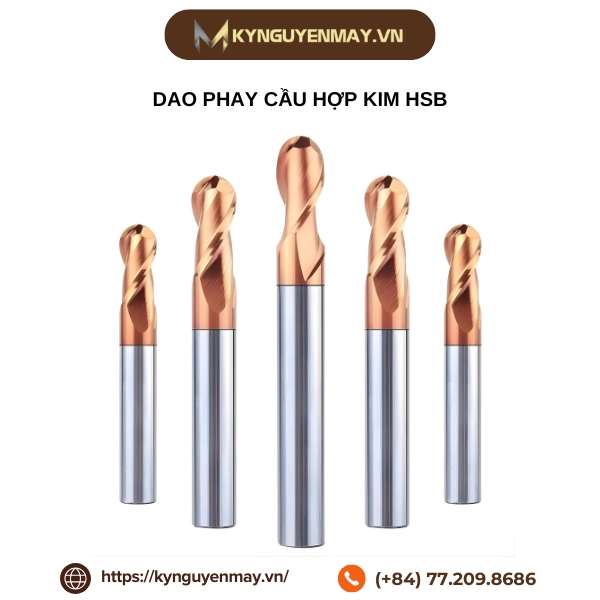 Dao phay cầu hợp kim HSB
