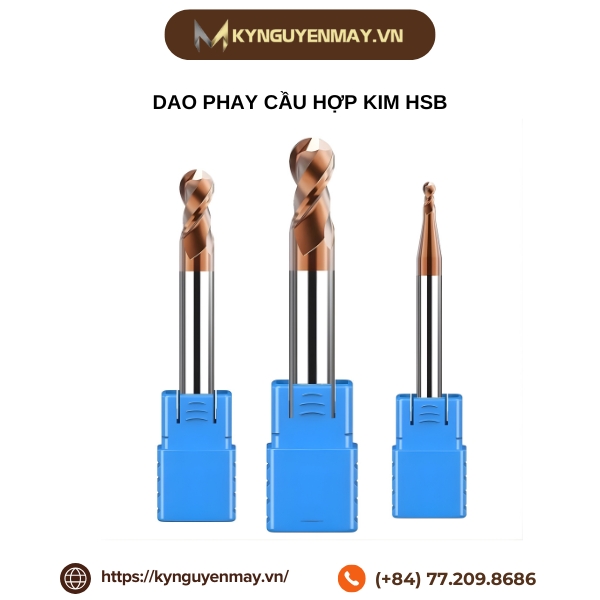 Dao phay cầu hợp kim HSB