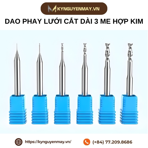 Dao phay lưới cắt dài 3 me hợp kim