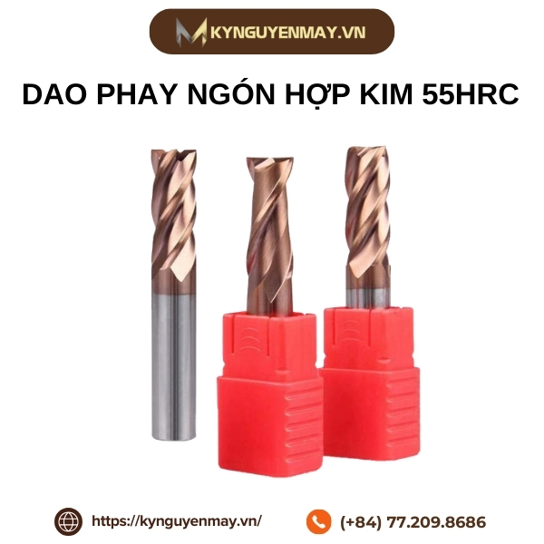 Dao phay ngón hợp kim 55HRC