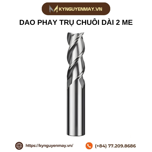 Dao phay trụ chuôi dài 2 me