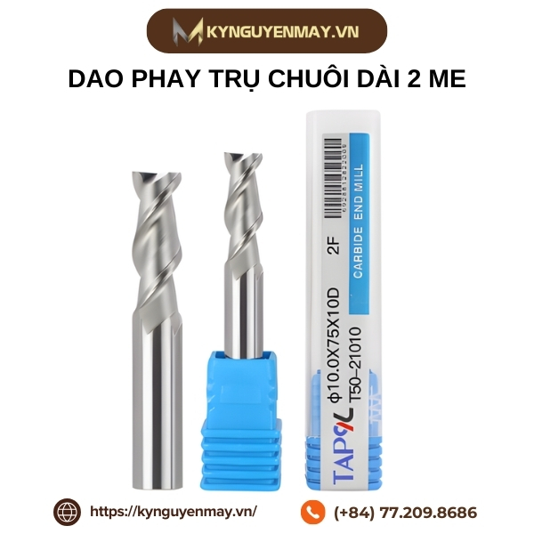 Dao phay trụ chuôi dài 2 me