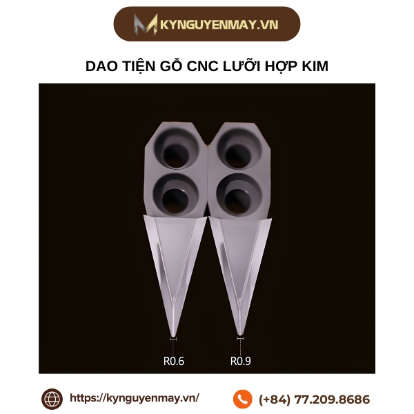 Dao tiện gỗ CNC lưỡi hợp kim