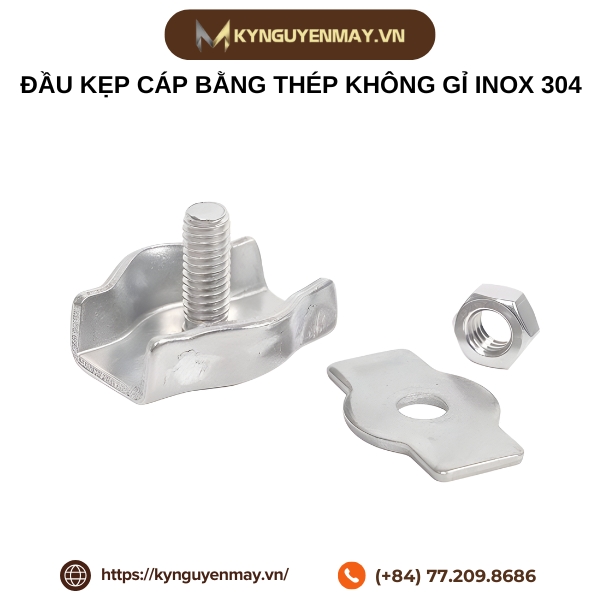 Đầu kẹp cáp bằng thép không gỉ inox 304
