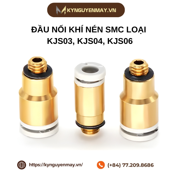 Đầu nối khí nén SMC loại KJS03, KJS04, KJS06