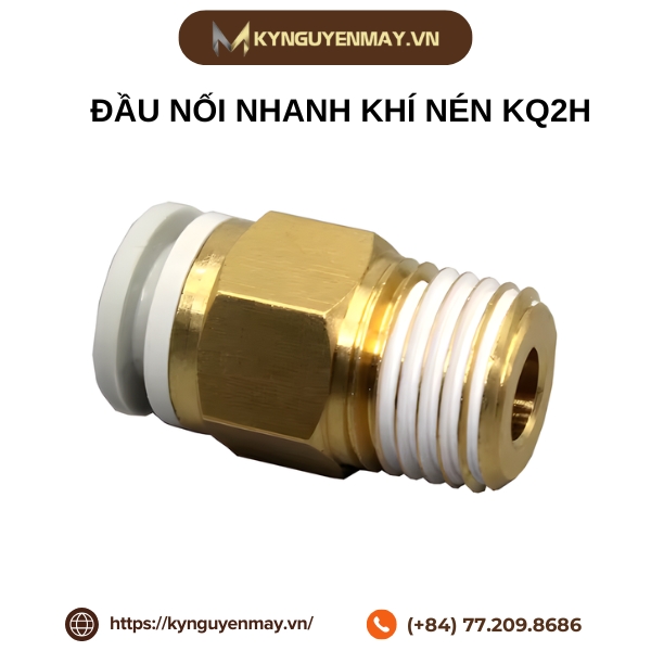 Đầu nối nhanh khí nén KQ2H04, KQ2H06,KQ2H08, KQ2H10, KQ2H12