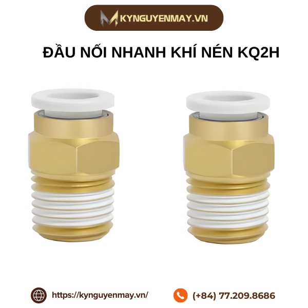 Đầu nối nhanh khí nén KQ2H04, KQ2H06,KQ2H08, KQ2H10, KQ2H12