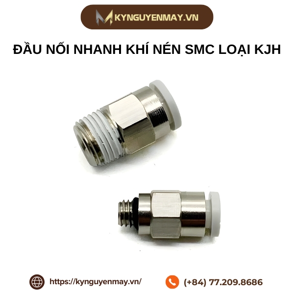 Đầu nối nhanh khí nén SMC loại KJH03, KJH04, KJH06
