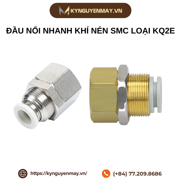 Đầu nối nhanh khí nén SMC loại KQ2E