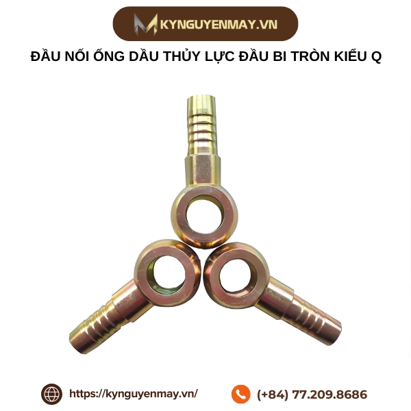 Đầu nối ống dầu thủy lực đầu bi tròn kiểu Q